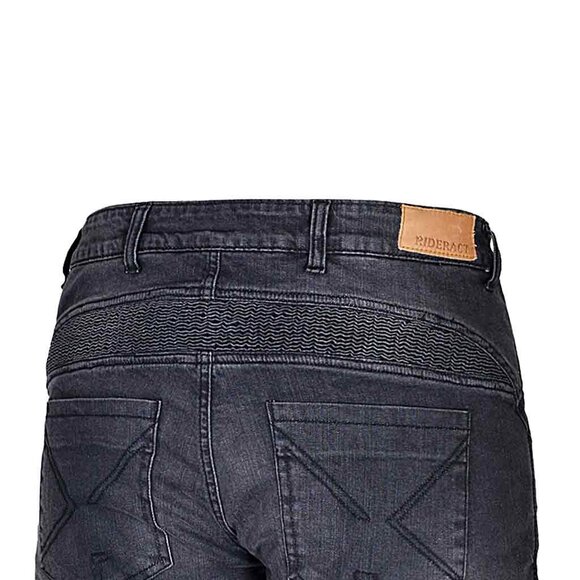 RIDERACT® Men’s Black Motorcycle Biker Jeans Pants Riding Gear with CE Armor NEW - Picture 6 of 10